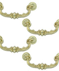 4 Pack 150 Mm Center To Center Pull Handles With Drop Down Bail Swing Zinc Alloy Rustic Vintage Style Antique Drawer Pulls For Kitchen Cabinets Gold Finish
