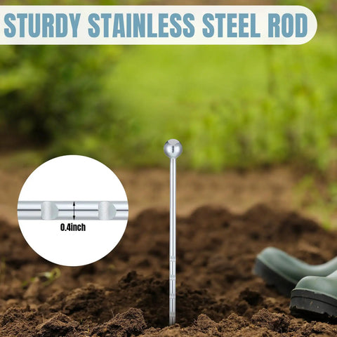 14 Inch Stainless Steel Soil Sampler Probe For Lawn Garden Farm Deep Soil Sampling Heavy Duty Probe With Moisture Meter Compatibility