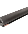 Rolled XL Rubber Yoga Mat 78 Inch By 28 Inch Storm Color With Dual Sided Non Slip Grip Roomy One Quarter Inch Thick Cushion