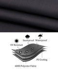 Heavy Duty Waterproof Patio Swing Seat Cover material showing durable 600D polyester fabric with UV resistant and waterproof properties.