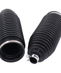 Front Rack And Pinion Inner Tie Rod End Boots For Jeep Grand Cherokee 2005 To 2015 And Dodge Durango 2011 To 2015 Commander 2006 To 2010 Durable Steering Rack Boots No Hassle Install shown with fastening clips