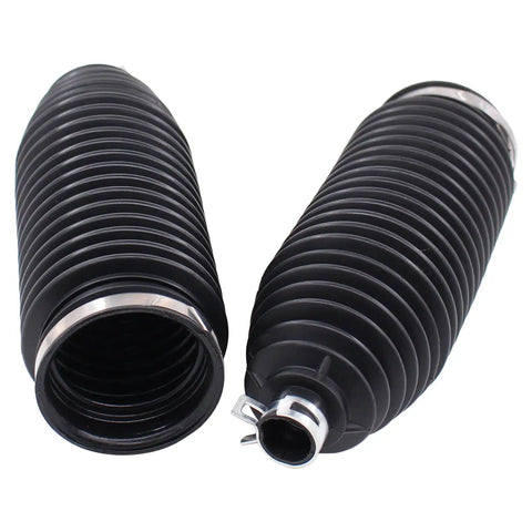 Front Rack And Pinion Inner Tie Rod End Boots For Jeep Grand Cherokee 2005 To 2015 And Dodge Durango 2011 To 2015 Commander 2006 To 2010 Durable Steering Rack Boots No Hassle Install shown with fastening clips