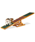 Durable Wooden Dog Seesaw For Training And Agility Suits Big And Small Breeds With A Stable Pinewood Frame And Non Slip Rubber Coating Ideal Balance And Obedience Drill Gear For Home Or Park Supports Up To 50 Kg
