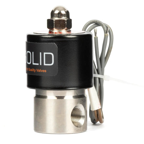Heavy Duty Stainless Steel Solenoid Valve One Eighth Inch Port 24V DC Normally Closed Built To Last Corrosion Resistant And Weld Friendly