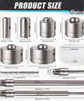 Zeliceka concrete hole saw kit with SDS Plus shank; six hole saws (30–115 mm), dust bowl, and long drill bits