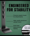 Docking Station Organizer And Vacuum Stand With Attachment Holder For Cordless Dyson V6 Through V15 And G5 Models Easy Drill Free Mount