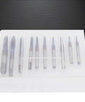 Heavy Duty Tungsten Steel Thread Tap Set Built Like Iron For Absolute No Sweat Threading On Wood Plastic And Aluminum Pro Grade Everyday Carry Workhorse Tool Kit, neatly arranged in a clear storage case.