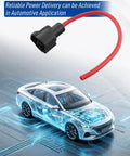 Premium Heavy Duty One Pin Pigtail Plug Harness With 10 Awg Wire For C62B1 Ce1017BF Ket Mg640 Connectors close-up view.