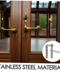 Stainless Steel Self Closing Cafe Door Hinge With Heavy Duty Build And Dual Swing Operation For Wood Doors And Kitchen Or Bar Cabinets, Rock Solid Pivot Hinges For Smooth, Hands Free Access on wood cafe doors