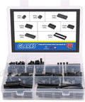 122Pcs DIP IC Socket Set, 2.54mm Pitch Solder Type Adapters, 6, 8, 14, 16, 18, 24, 28, 40 Pin Assortment Kit In Clear Storage Box