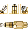 Pressure Washer Pump Unloader Valve Rebuild Kit For RMV RMW SRMW Series, brass components and assembly details.
