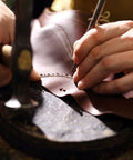 Craftsman using Two Piece Leather Hole Punch Set With 0.5mm And 1mm Hollow Round Punches, Alloy Steel Construction for leather crafting