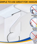 Drop Ceiling Hooks For Hanging, 10 Pairs Aluminum Alloy Ceiling Tile Clips, no drilling or sticky residue, easy slide lock.