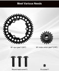 Beefed-Up Hardened Steel 54T Spur Gear 1 Mod And 18T Motor Pinion For Traxxas with screws