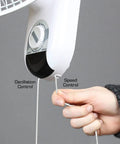 Close-up of pull cord controls on Two Pack 16 Inch Oscillating Wall Mounted Fans With 90 Degree Wide Oscillation Quiet Operation And Three Speed Settings
