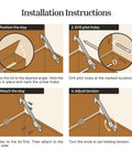 Installation instructions for Solid 6 Inch Antique Copper Adjustable Friction Lid Stay With Slick Turn Knob For Quick Right Or Left Hand Swap.