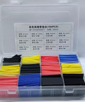 Ultimate Heat Shrink Sleeve Kit With 800 Pieces For Cable Winding And Sheath Restoration, Featuring High Expansion Ratio And Thermal Stability To Cover All Wire Sizes With A Radly Tight Close Fit And Variety of Colors For Any Project., 800-piece assorted heat shrink tubing set in plastic case