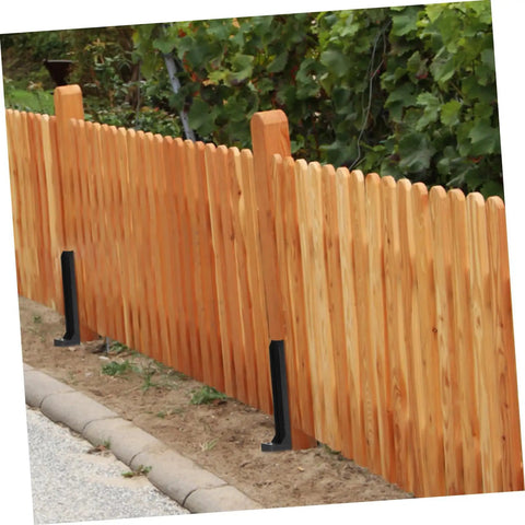 Heavy Duty Fence Post Repair Anchors With Ground Spike For Quick Installation And Enhanced Stability Of Tilted Wood And Metal Fences