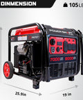 7000-Watt Open Frame Inverter Generator With Electric Start Portable Power For Home Backup And RV Camping 120V And 240V