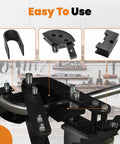 1-5/8 Inch Tubing Die Set For 120 Degree Bends, 5 Inch Radius Die Pair with components on tubing bender