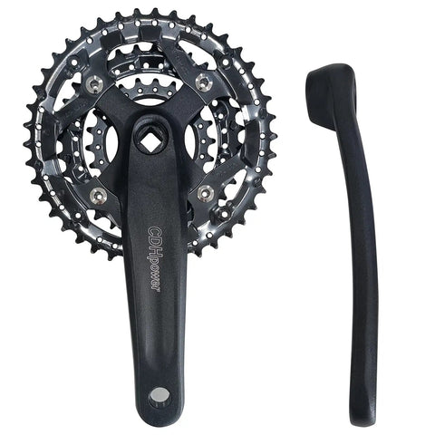 Triple Speed Aluminum Alloy Square Crankset 170mm 104/64 BCD With 42/32/22T Chainrings And Crankarms For Mountain Road And Fixed Gear Bikes