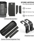 Mazda CX50 Interior Upgrade Kit 4 Pack Center Console Organizer Tray Armrest Storage Box And 2 Headrest Hooks 2023-2025
