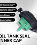 Durable Fuel Tank Cap Replacement For Volkswagen And Audi Black Gas Filler Cap 5C0201550T 5Q0201550L side view