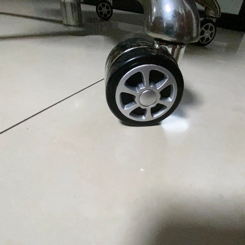 Heavy Duty Office Chair Caster Wheels 2.5 Inch Polyurethane Swivel Rollers close-up showing sleek design and floor-safe rolling.