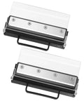 Power Hub Compatible Vegetable Sheet Cutter Attachment For Stand Mixers Turns Veggies Into Thin Or Thick Sheets Like Zucchini Apples Cucumbers And More Premium Metal Construction For Lasting Durability showing dual blade attachments