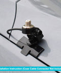 Vehicle CB And Ham Radio Antenna Mounting Bracket With Through Hole Lip Mount 16mm Hole For UHF SO239 Bulkhead Connector