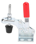 Super Cool Vertical Quick Release Clamp With Epic 30kg Grip For Welding And Heavy Duty Mechanical Work That Locks Tight And Keeps Jobs Secure No Slippage Allowed, galvanized steel construction.