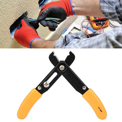Wire Stripper And Cutter Tool For 0.5 To 4 mm Wires Ideal For DIY Wiring Projects adjustable cable stripping pliers in use
