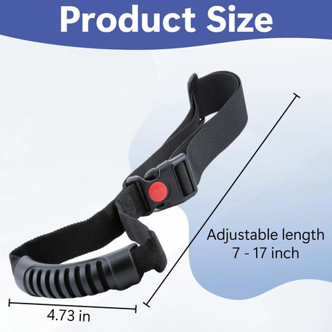 Rock Solid Adjustable Car Grab Handle Strap For Dead Easy Vehicle Entry And Exit Heavy Duty Secure Locking Grip size 4.73 in adjustable 7-17 in