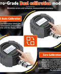 Digital HVAC Micron Vacuum Gauge 0 To 75,000 Microns With Pirani Sensor For Fast Accurate Readings And Micro Leak Detection Pro Grade Vacuum Quality Check In AC Systems, zero calibration