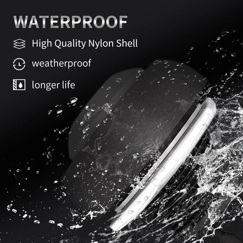 12mm Waterproof Momentary Push Button Switch 2 Pin SPST NO Pre Wired Black in water splash, high-quality nylon shell