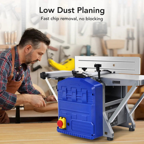 Heavy Duty Benchtop Wood Planer Thickness Machine 1250 Watt Motor 29 Inch Worktable Planes Like A Dream Zero Sweat Operation Tames Tough Boards For Serious Shop Work Any Weekend
