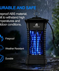 High Powered Bug Zapper 15W 4000V For Indoor And Outdoor Mosquito Killer With 365 Nm Light Attractant Electric Grid Mosquito Trap