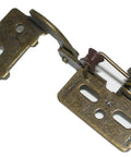 Straight Up Heavy Duty 1/2 Inch Overlay Self Closing Knife Hinge With Smooth Glide Nylon Roller For Full 180 Degree Opening showing metal hinge design