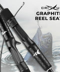 Crixus Fishing Rod And Reel Combo For Spinning And Baitcasting, featuring graphite reel seat and hooked fish.
