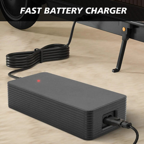 UL Certified 54.6V 2.5A Ebike Charger For 48V Lithium Battery With 110-240V Input And Six In One Universal Connectors DC 2.1mm DC 2.5mm RCA 8mm 3-P 8mm 3-P 12mm XLR