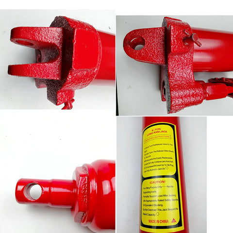 Heavy Duty 12 Ton Hydraulic Engine Hoist Cherry Picker Crane Manual Garage Shop Bad Boy Engine Lifter extra long ram and handle close up
