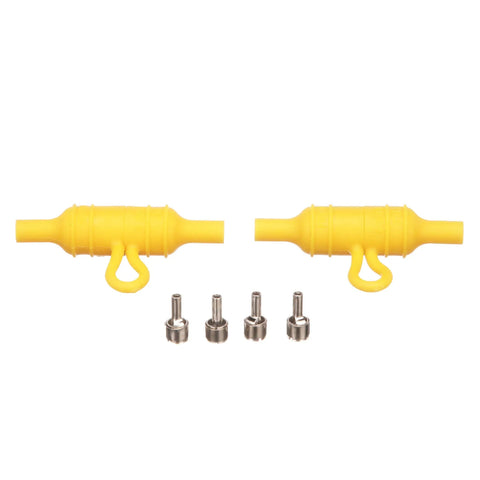Boss Level Waterproof In Line Fuse Holder For Marine Rigs 20 Amp AGC Compatible bright yellow fuse holders with connectors.