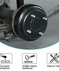 Golf Cart Brake Repair Kit For Club Car DS 1995 Up And Precedent 2004 Up showing brake drum close-up with corrosion protection