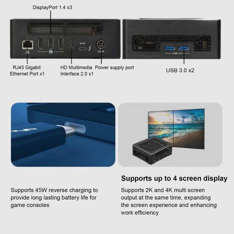 Pro Grade Portable Thunderbolt Three External Gpu Dock Amp Up Your Gaming Rig With Radeon Rx 6600 ports display configuration