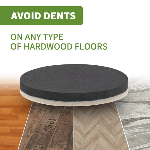 Felt Furniture Sliders For Hardwood Floors 8 Pack Three And A Half Inch Heavy Duty Moving Pads Protect Floors From Scratches For Chairs Tables And Other Furniture