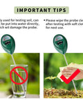 Instruction guide for Extended Twelve Point Six Inch Soil Moisture Meter Probe 2 Pack For Indoor Outdoor Plant Care, showing usage tips.