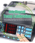 Intelligent temperature calibration on High Power 1200W Soldering And Rework Station With Preheater And Hot Air Gun
