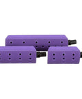 Three purple Lightweight Dust Extraction Flexible Radius Sanding Block Kits with Hookit System for Contour Touchups and Bodylines