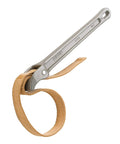 Aluminum Strap Wrench For Two Inch Capacity Adjustable Twenty Four Inch Strap Nylon Coated Strap Replaceable Eleven Point Seven Five Inch Handle