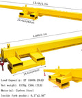 Heavy Duty Bidirectional Forklift Telescopic Boom And Adjustable Mobile Crane Hoist built tough from strong carbon steel, 12.1ft long.